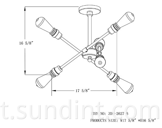 Zdh 2627 6 Living Room Pendant Lighting